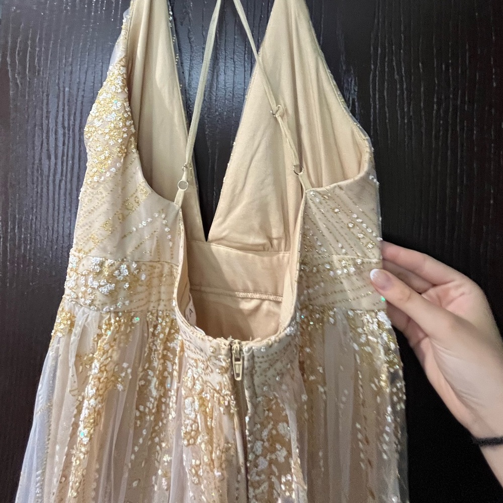 Trina Glitter Maxi Gown (Espresso) main image 1